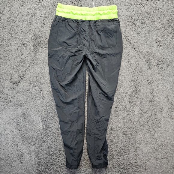 Road Runner Sports Pants Womens Size Medium Black Green Athletic Training‎ Pant - Picture 7 of 8